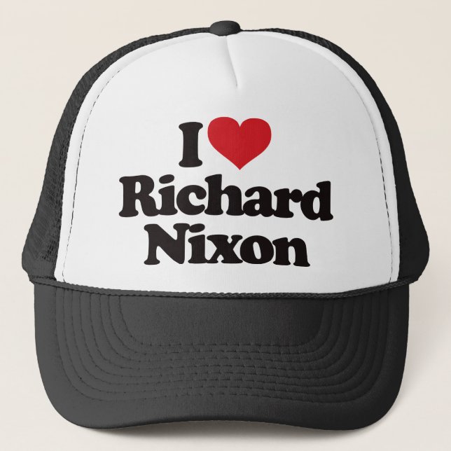 Gorra De Camionero Amo a Richard Nixon (Anverso)
