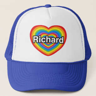 Gorra De Camionero Amo a Richard. Te amo Richard. Corazón
