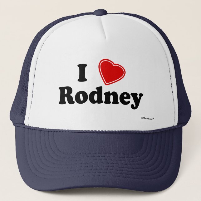 Gorra De Camionero Amo a Rodney (Anverso)