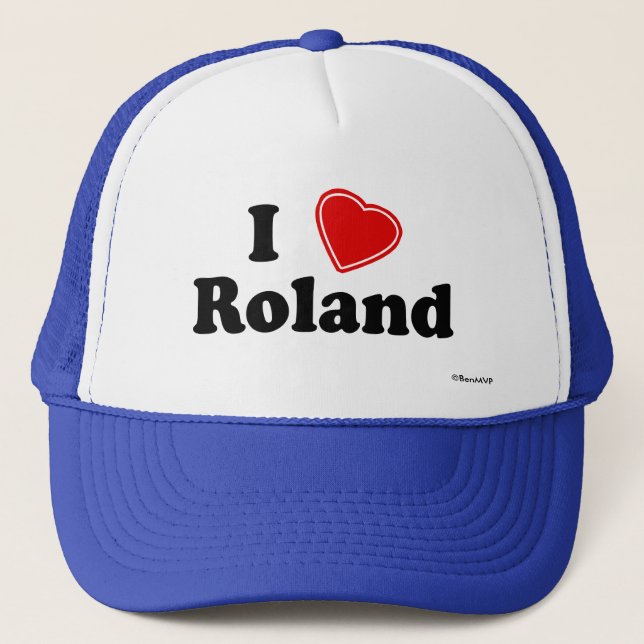 Gorra De Camionero Amo a Roland (Anverso)
