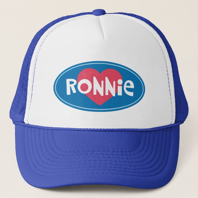Gorra De Camionero Amo a Ronnie (Anverso)