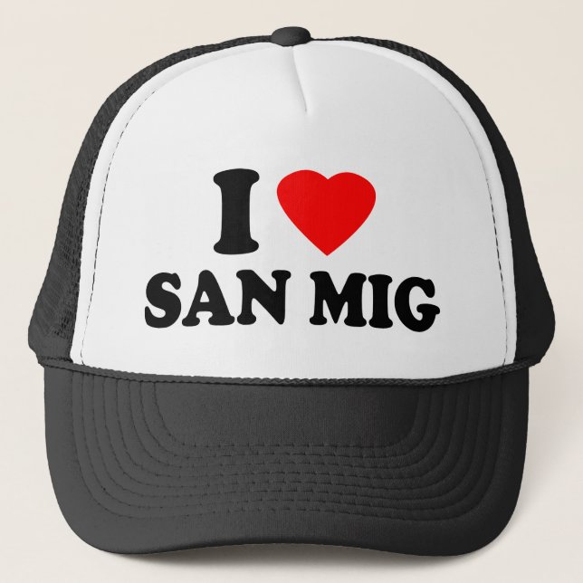 Gorra De Camionero Amo a San Mig (Anverso)