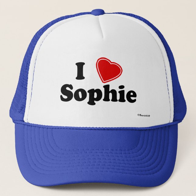 Gorra De Camionero Amo a Sophie (Anverso)
