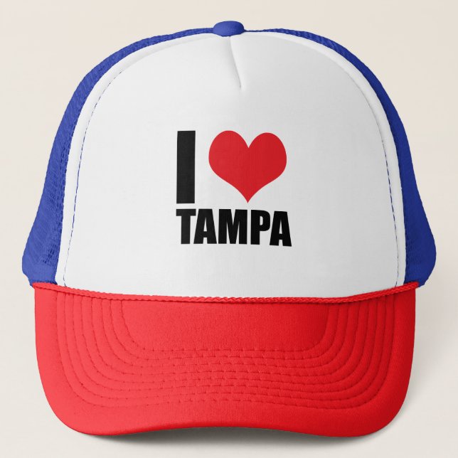 Gorra De Camionero Amo a Tampa (Anverso)