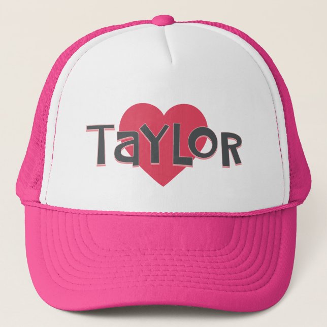 Gorra De Camionero Amo a TAYLOR (Anverso)