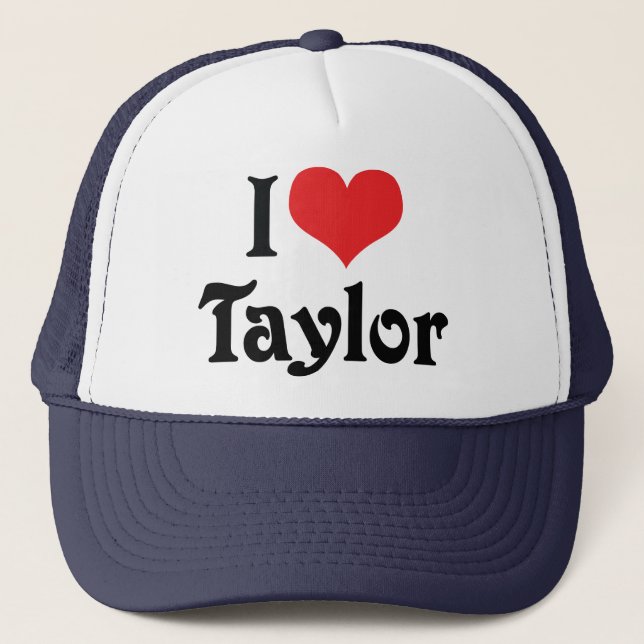 Gorra De Camionero Amo a Taylor (Anverso)