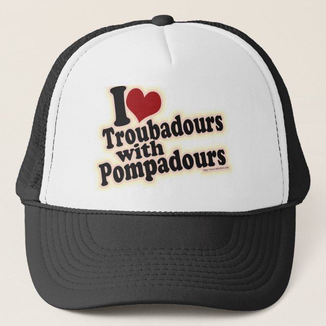 Gorra De Camionero Amo a Troubadours (Anverso)