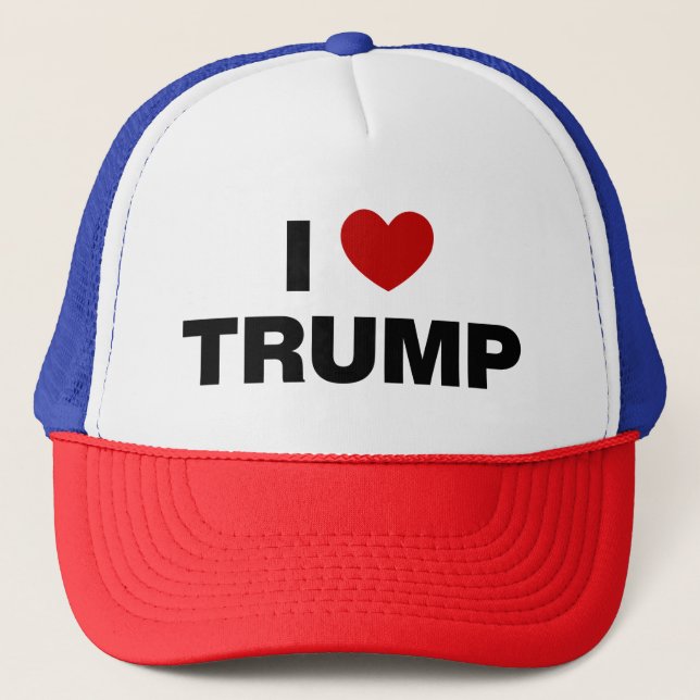 Gorra De Camionero Amo a Trump (Anverso)