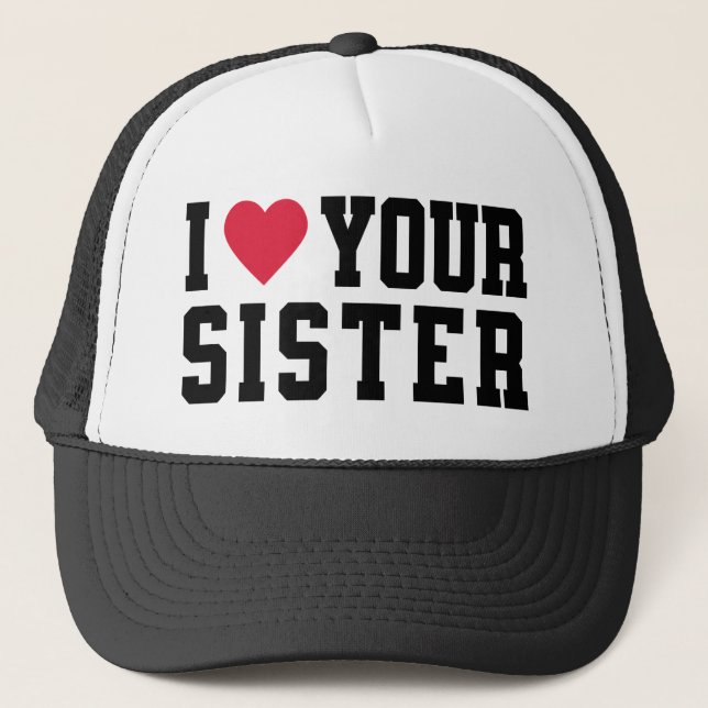Gorra De Camionero Amo A Tu Hermana (Anverso)