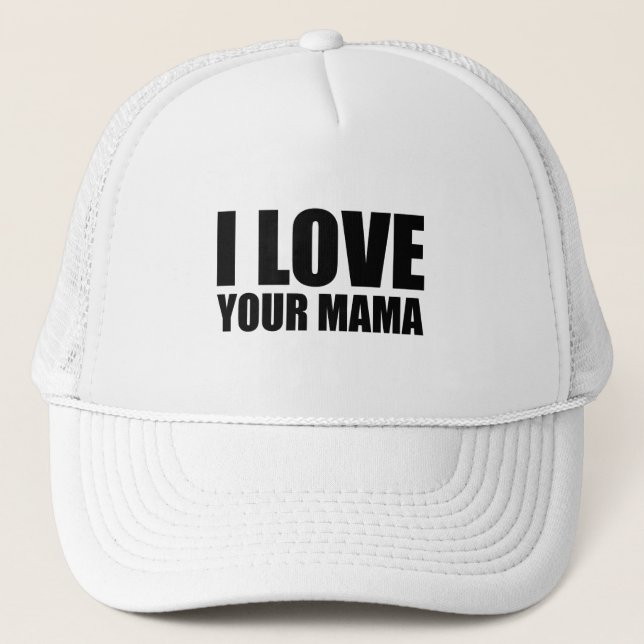 Gorra De Camionero Amo a tu mamá (Anverso)