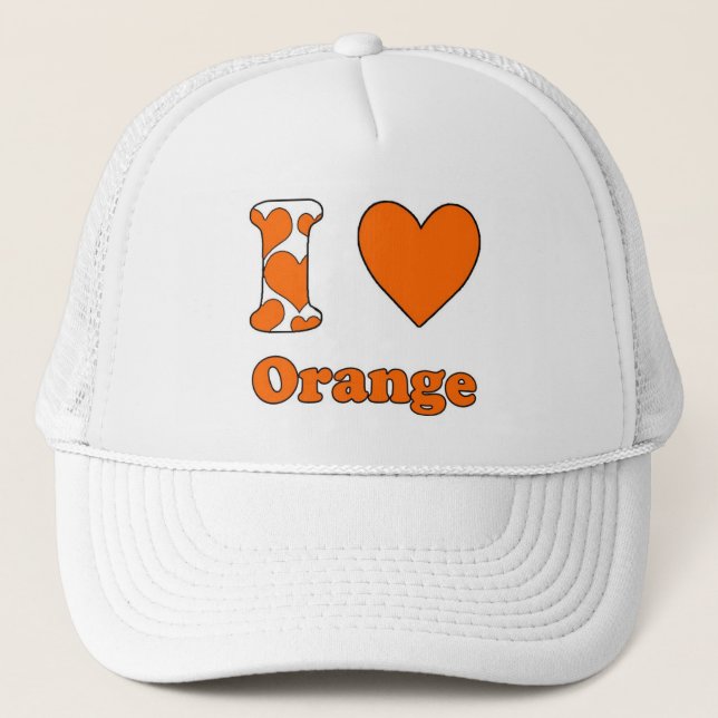 Gorra De Camionero Amo al Naranja (Anverso)