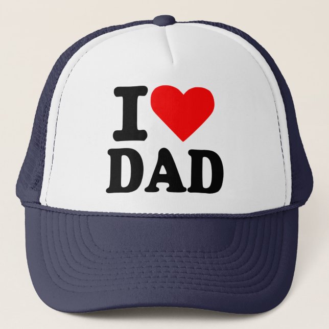 Gorra De Camionero Amo al papá (Anverso)
