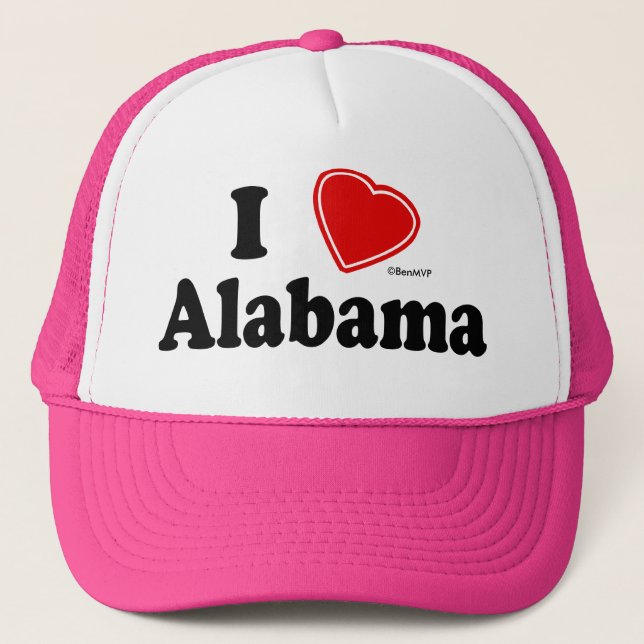 Gorra De Camionero Amo Alabama (Anverso)