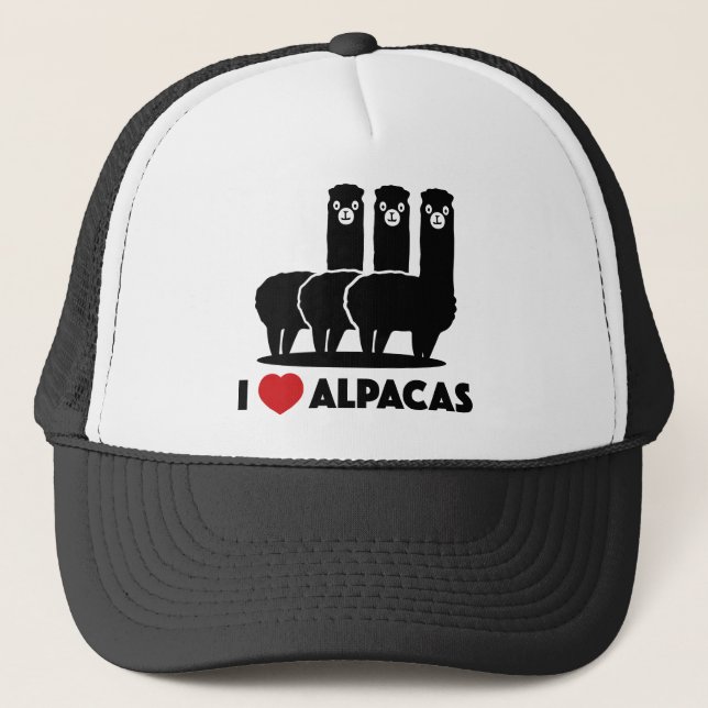 Gorra De Camionero Amo Alpacas (Anverso)