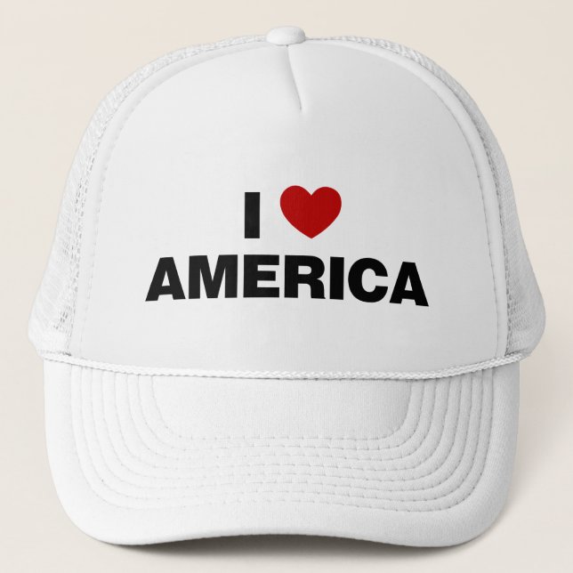Gorra De Camionero Amo América (Anverso)