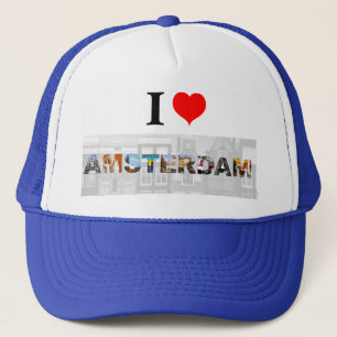 Gorra De Camionero Amo Amsterdam Holland Heart Travel Fotos