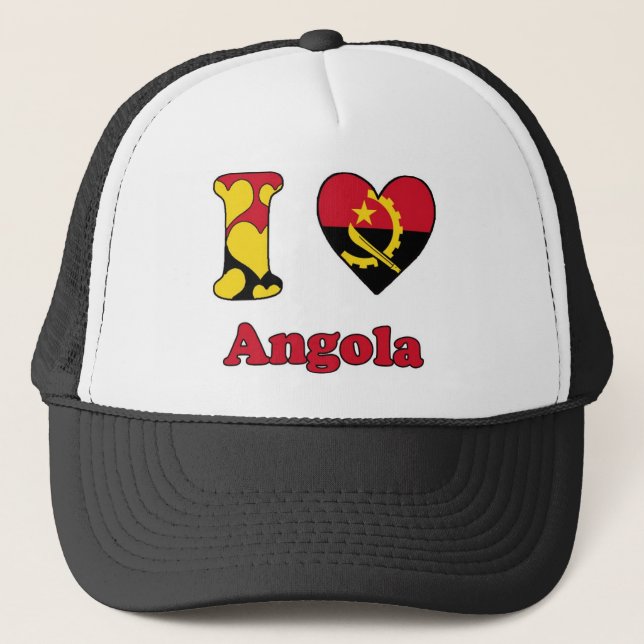 Gorra De Camionero Amo Angola (Anverso)