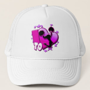 Gorra De Camionero Amo animar (el rosa)