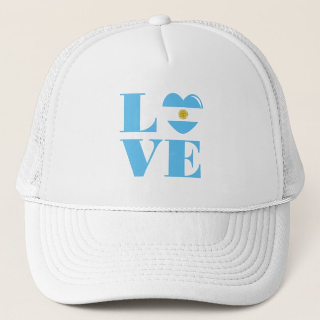 Gorra De Camionero Amo Argentina (Anverso)