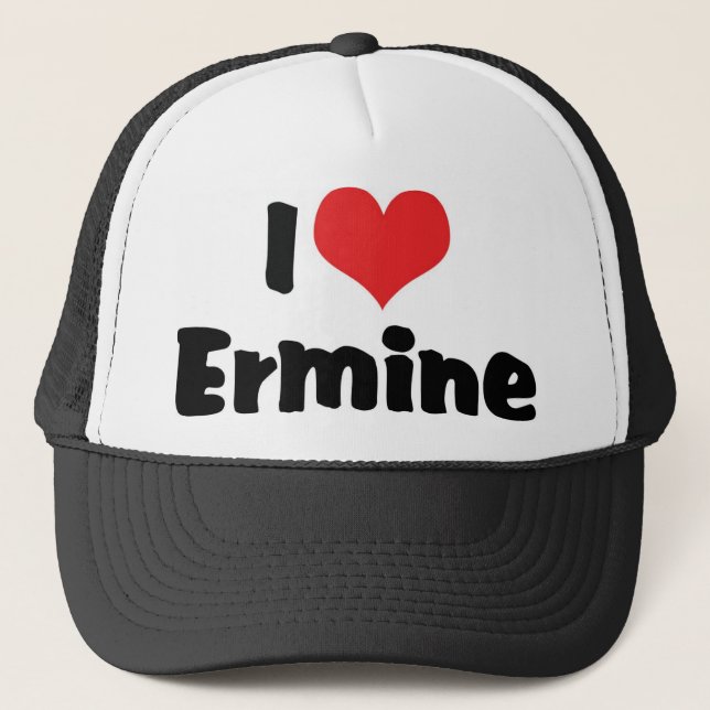 Gorra De Camionero Amo armiño corazón (Anverso)