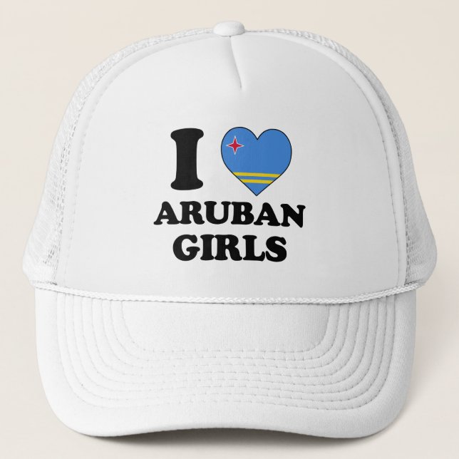 Gorra De Camionero Amo Aruba (Anverso)