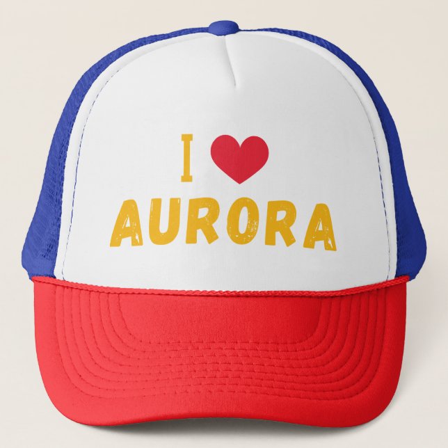 Gorra De Camionero amo Aurora, Colorado (Anverso)