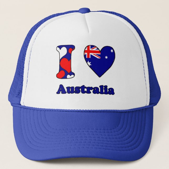 Gorra De Camionero Amo Australia (Anverso)