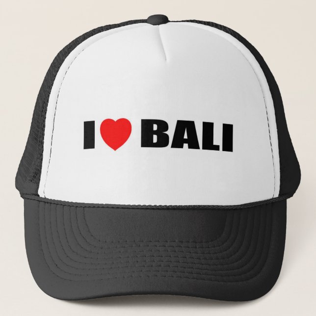 Gorra De Camionero Amo Bali, Indonesia (Anverso)