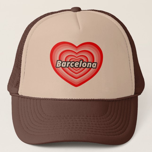 Gorra De Camionero Amo Barcelona (Anverso)