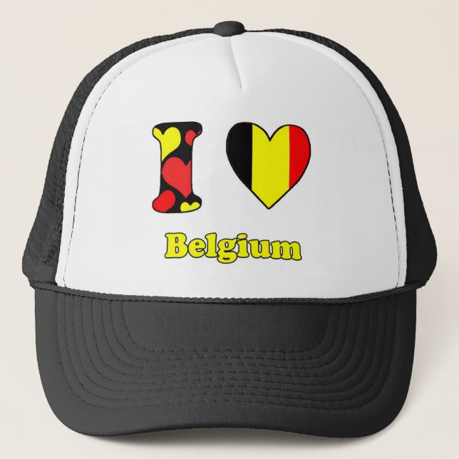Gorra De Camionero Amo Bélgica (Anverso)