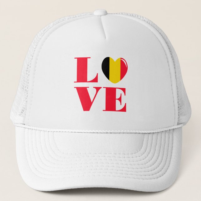 Gorra De Camionero Amo Bélgica (Anverso)