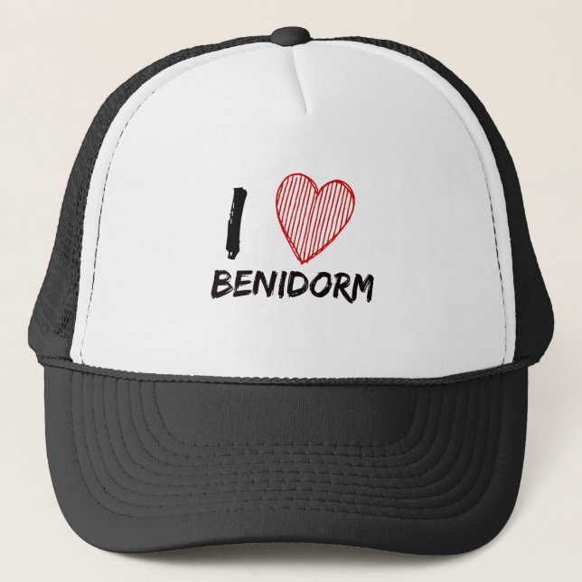 Gorra De Camionero Amo Benidorm (Anverso)