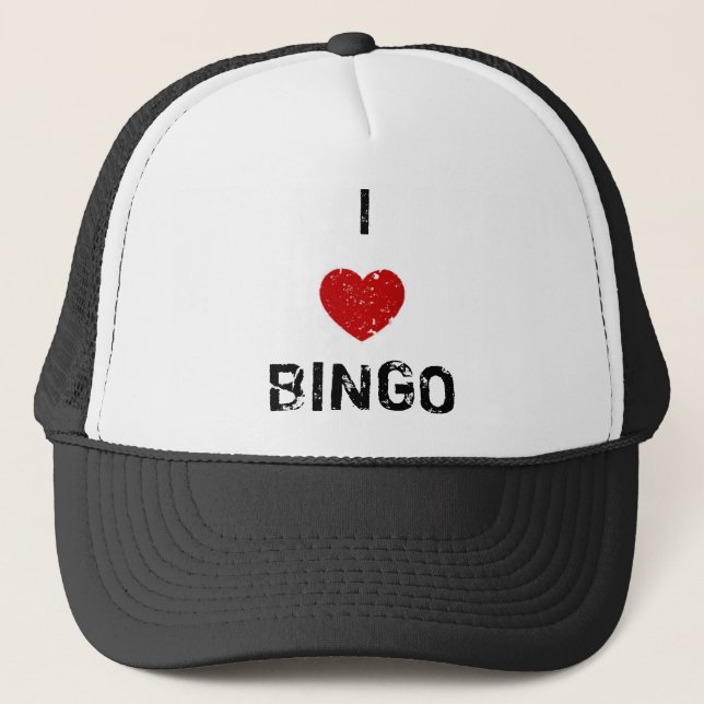 Gorra De Camionero amo bingo (Anverso)