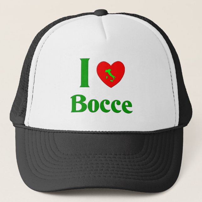 Gorra De Camionero Amo Bocce (Anverso)
