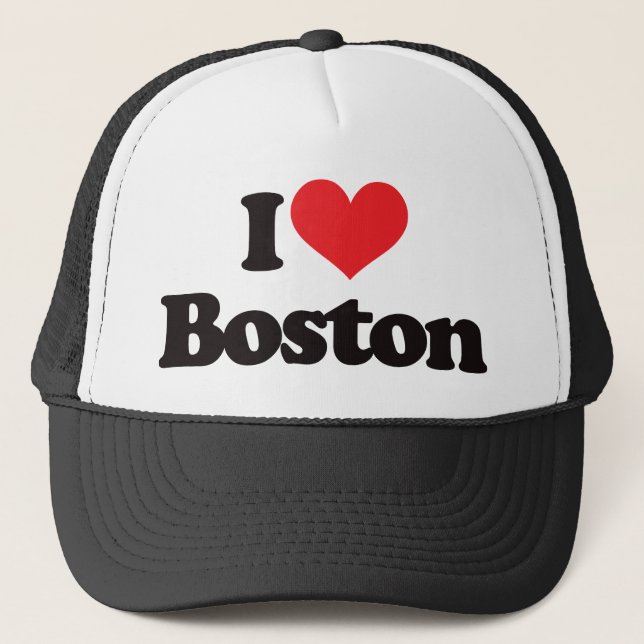 Gorra De Camionero Amo Boston (Anverso)