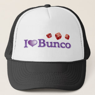 Gorra De Camionero Amo Bunco con los dados rojos