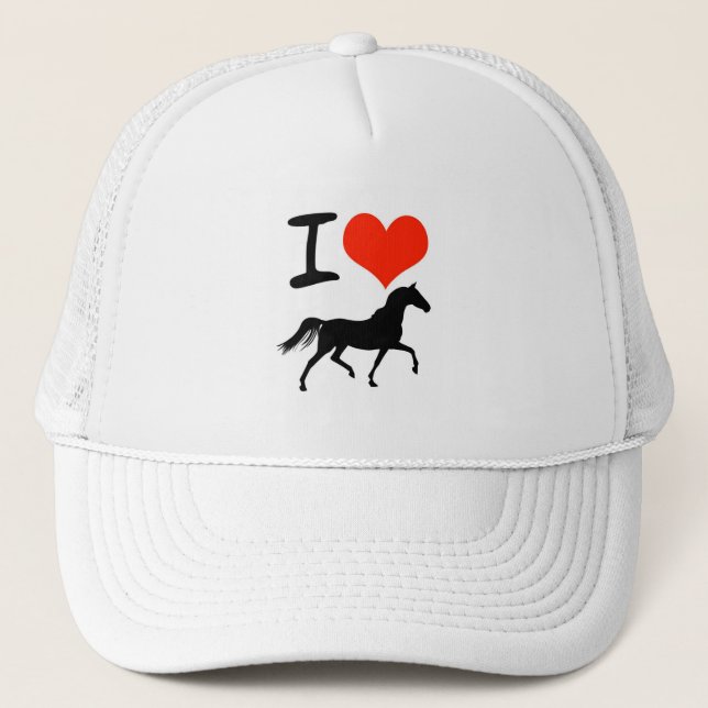 Gorra De Camionero Amo caballos (Anverso)