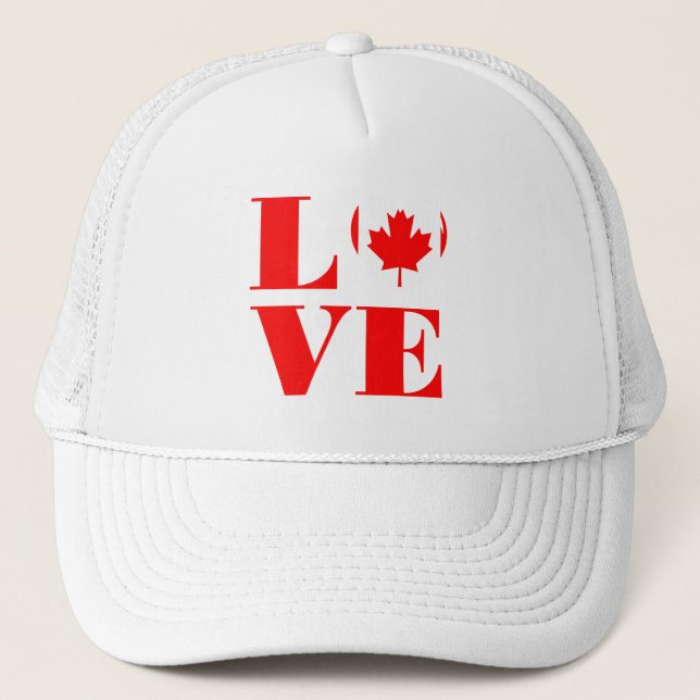 Gorra De Camionero Amo Canadá (Anverso)