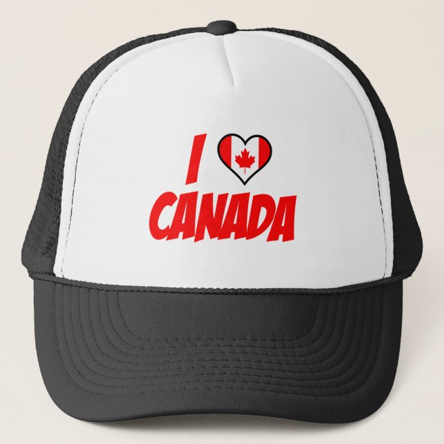 Gorra De Camionero Amo Canadá (Anverso)