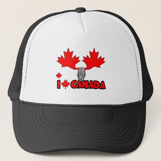 Gorra De Camionero Amo Canadá (Anverso)