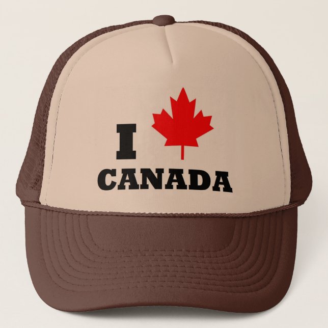 Gorra De Camionero Amo Canadá (Anverso)