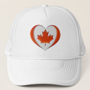 Gorra De Camionero Amo Canadá Corazón Bandera Hoja de Arce No está a