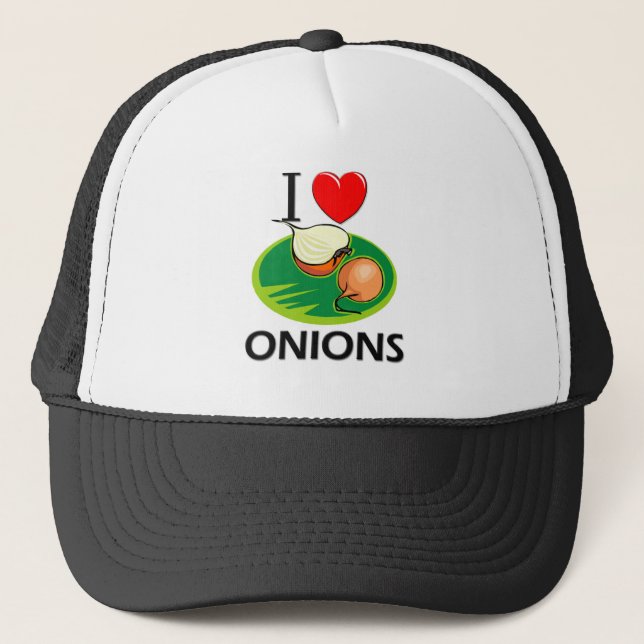 Gorra De Camionero Amo cebollas (Anverso)