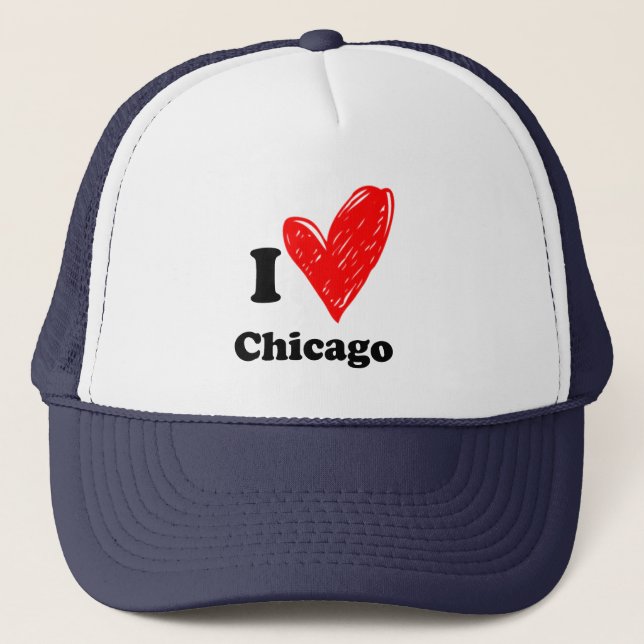 Gorra De Camionero Amo Chicago (Anverso)