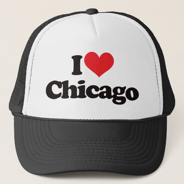Gorra De Camionero Amo Chicago (Anverso)