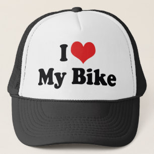 Gorra De Camionero Amo corazón mi bicicleta - Amante de bicicleta mot