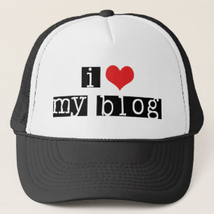 Gorra De Camionero Amo corazón mi blog