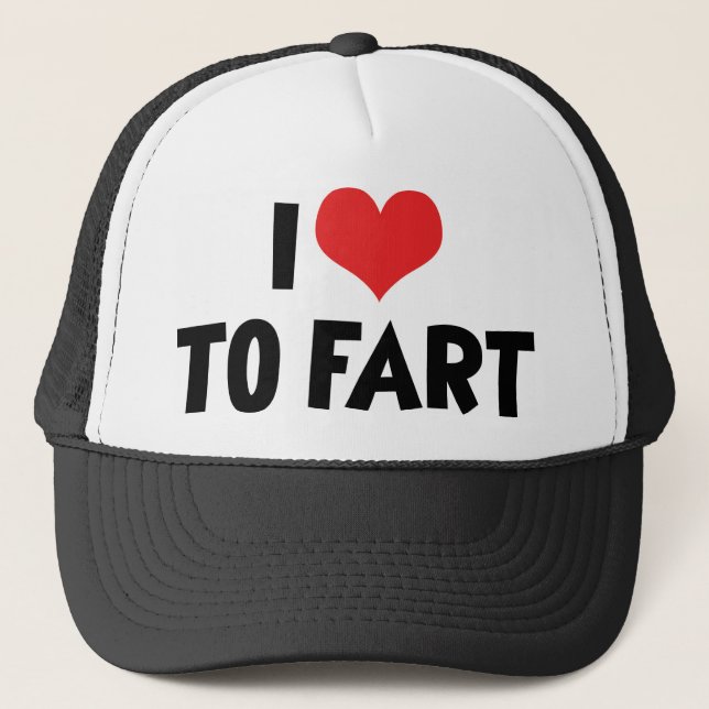 Gorra De Camionero Amo Corazón Para Pedertear (Anverso)