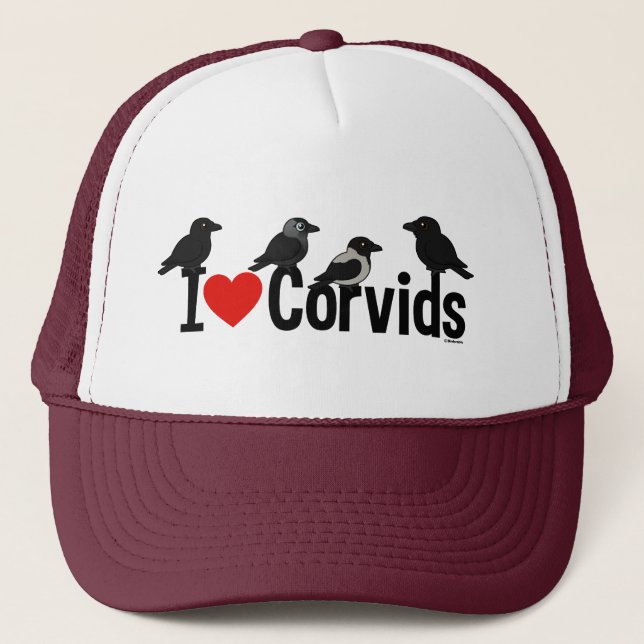 Gorra De Camionero Amo Corvids (Anverso)