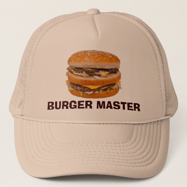 Gorra De Camionero Amo de la hamburguesa (Anverso)